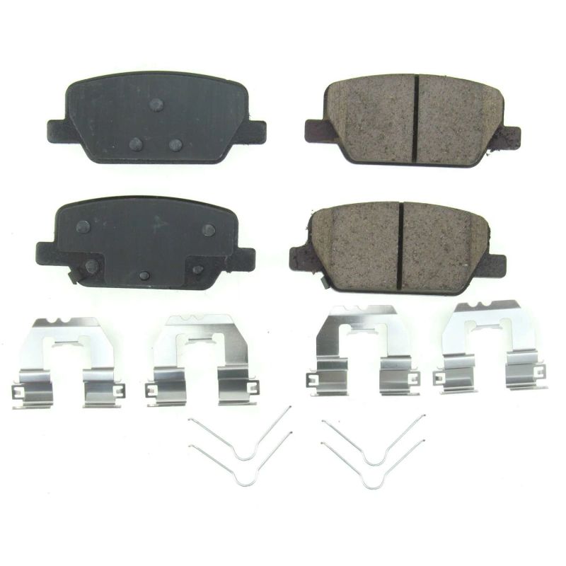 Power Stop 2019 Hyundai Santa Fe Rear Z17 Evolution Ceramic Brake Pads w/Hardware PowerStop