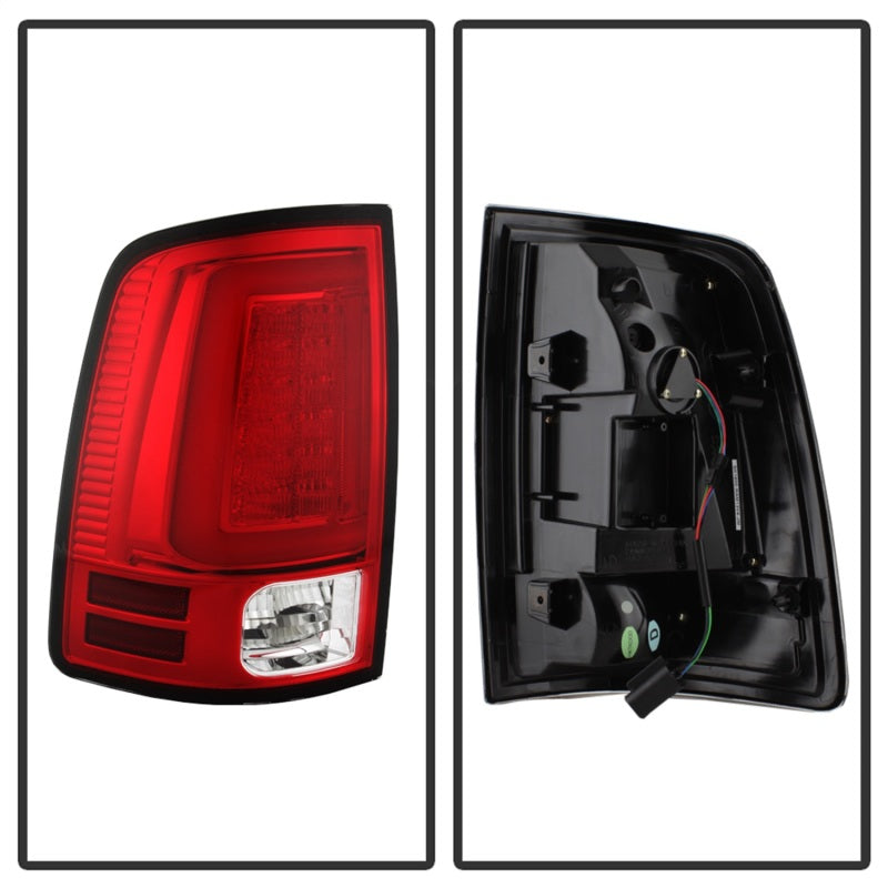 Spyder 13-14 Dodge Ram 1500 LED Tail Lights - Red Clear ALT-YD-DRAM13V2-LED-RC SPYDER