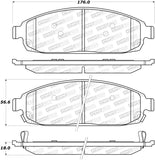 StopTech Premium Ceramic Brake Pads - 308.10800