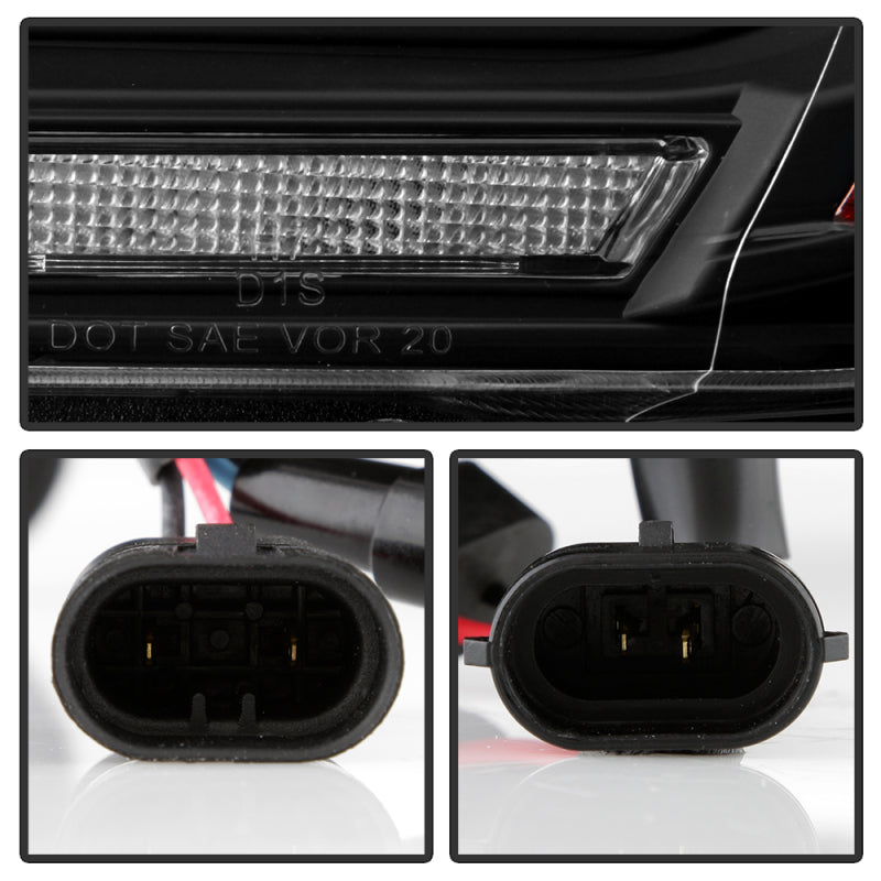 Spyder Dodge Durango 11-13 Halogen Model Only Projector Headlights - Black PRO-YD-DDU11SI-BK SPYDER