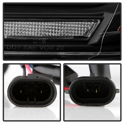 Spyder Dodge Durango 11-13 Halogen Model Only Projector Headlights - Black PRO-YD-DDU11SI-BK SPYDER