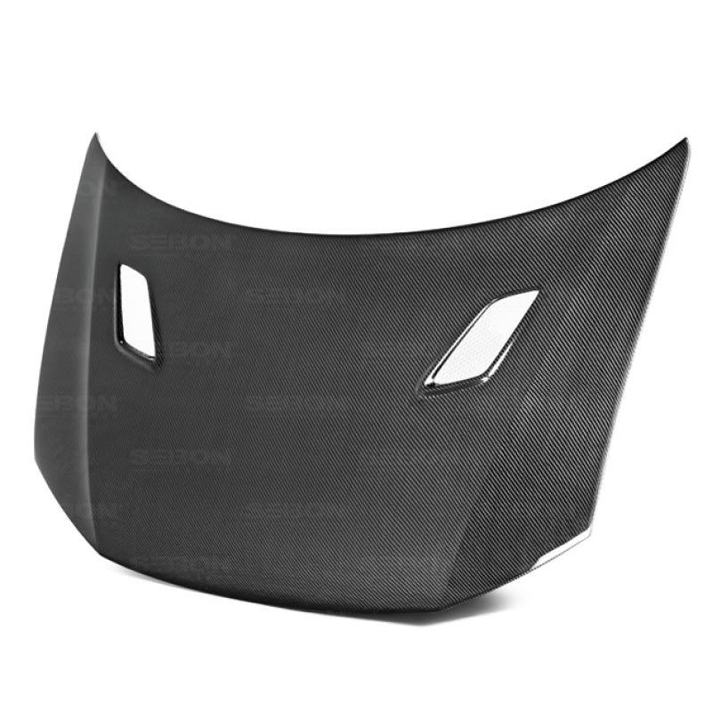 Seibon MG-style carbon fiber hood for 2012-2013 Honda Civic 2DR and 2012 Honda Civic 4DR - HD1213HDCV2D-MG