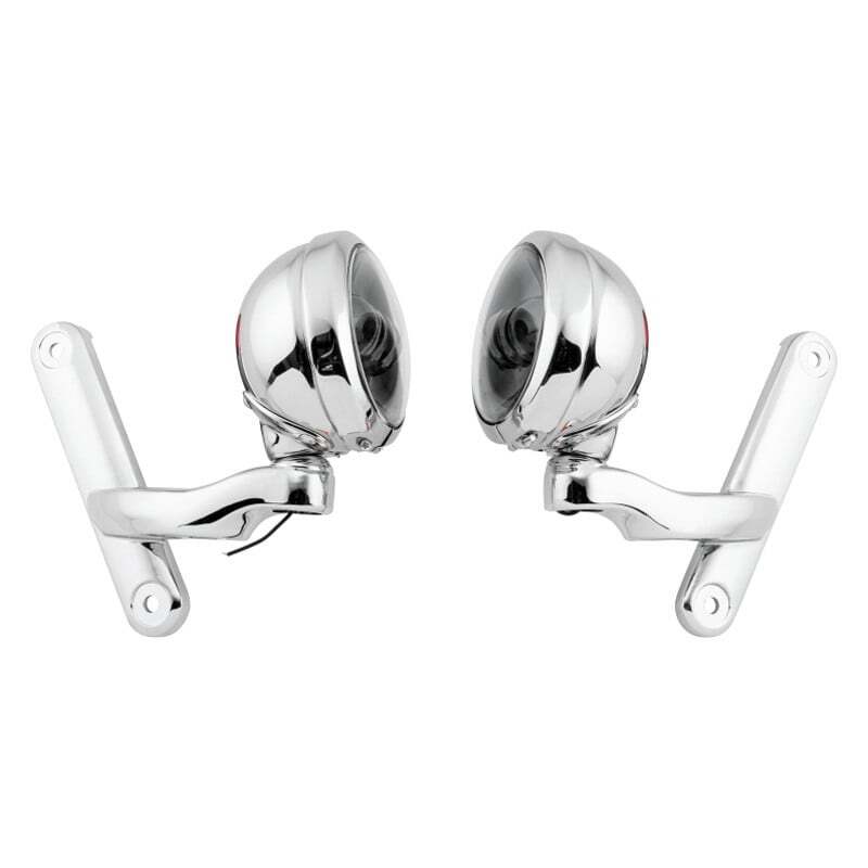 Letric Lighting 4.5in Passing Lamps Chr/Blk
