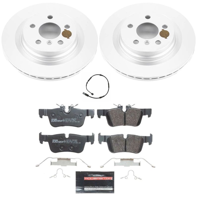 Power Stop 16-20 BMW X1 Rear Euro-Stop Brake Kit PowerStop