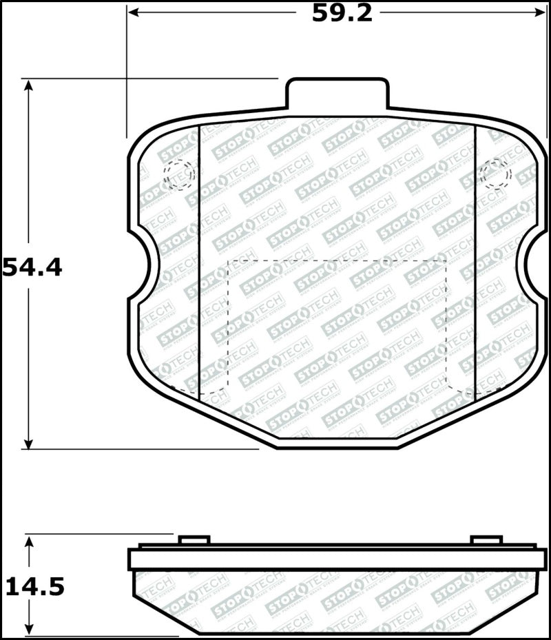 StopTech Street Disc Brake Pads - 305.11850