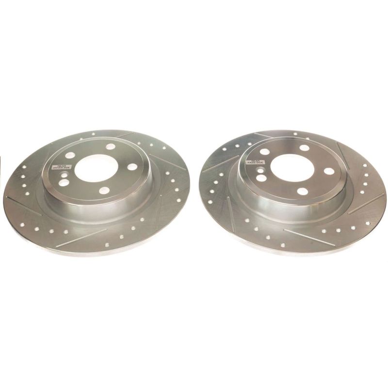 Power Stop 17-19 Infiniti QX30 Rear Evolution Drilled & Slotted Rotors - Pair PowerStop