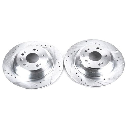 Power Stop 09-14 Acura TL Rear Evolution Drilled & Slotted Rotors - Pair PowerStop
