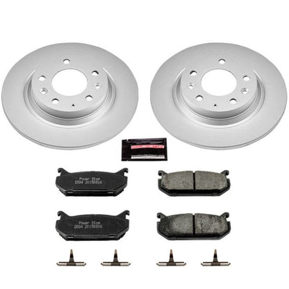 Power Stop 98-02 Mazda 626 Rear Z17 Evolution Geomet Coated Brake Kit PowerStop