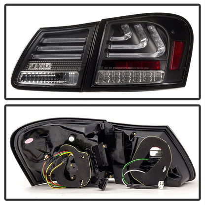 Spyder 07-11 Lexus GS 350 LED Tail Lights Black ALT-YD-LGS06-LED-BK SPYDER