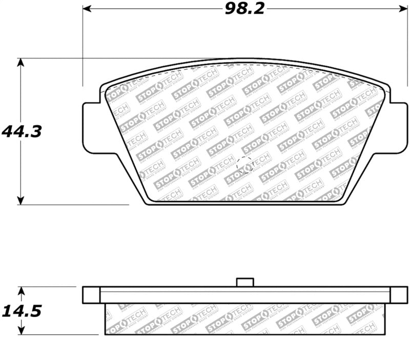 StopTech Street Disc Rear Brake Pads - 305.03290