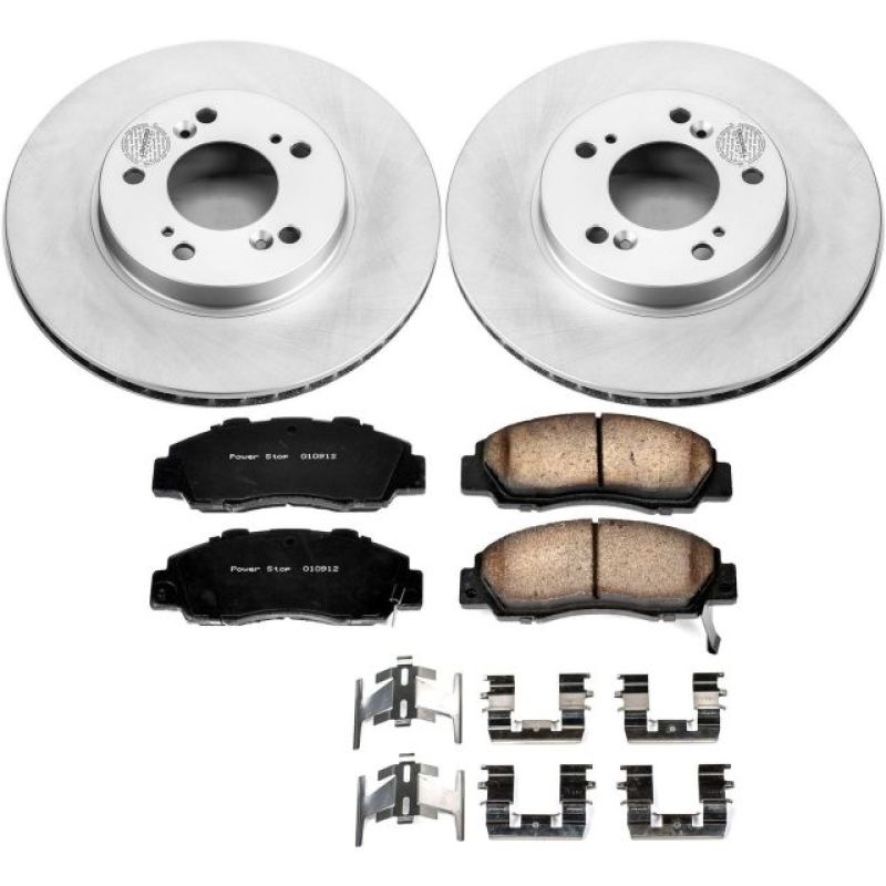 Power Stop 97-01 Acura Integra Front Z17 Evolution Geomet Coated Brake Kit PowerStop