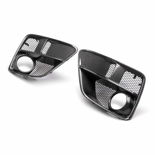 Seibon FLS15SBIMP Carbon Fiber Fog Light Surrounds for 2015–2017 Subaru WRX / STi