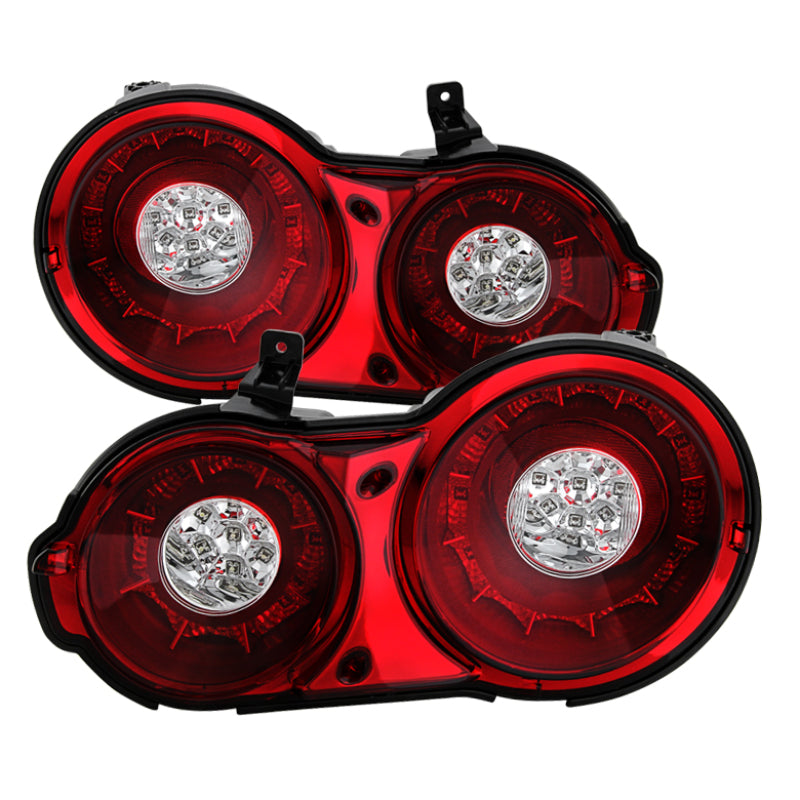 Spyder 09-15 Nissan GTR LED Tail Lights Red Clear ALT-YD-NGTR09-LED-RC SPYDER