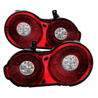 Spyder 09-15 Nissan GTR LED Tail Lights Red Clear ALT-YD-NGTR09-LED-RC SPYDER