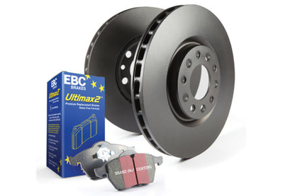 EBC Stage 1 Ultimax2 Brake Pads and RK Rotors - S1KF1284 EBC