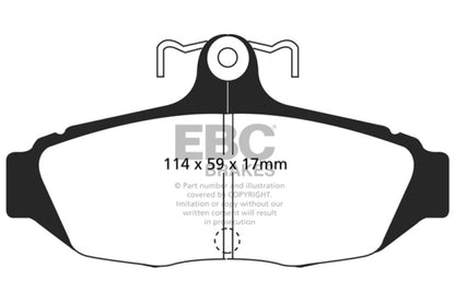 EBC YellowStuff Rear Brake Pads - DP41172R EBC