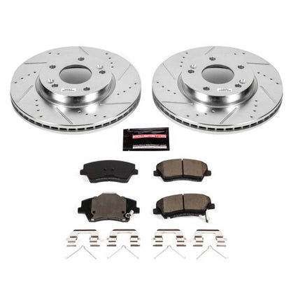 Power Stop 17-19 Hyundai Elantra Front Z23 Evolution Sport Brake Kit PowerStop