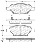 StopTech Premium Ceramic Brake Pads - 308.10330