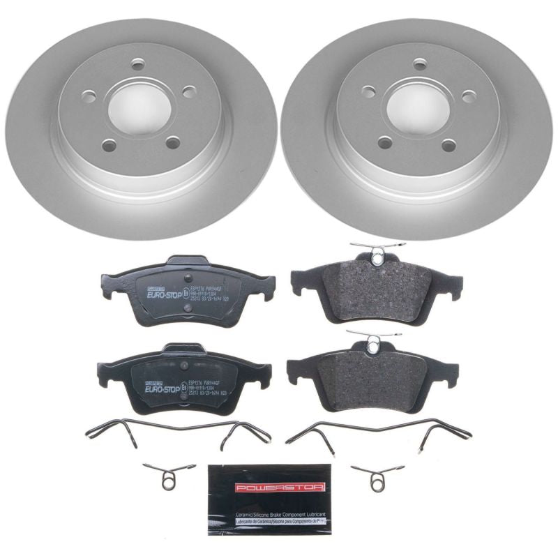 Power Stop 08-13 Volvo C30 Rear Euro-Stop Brake Kit PowerStop