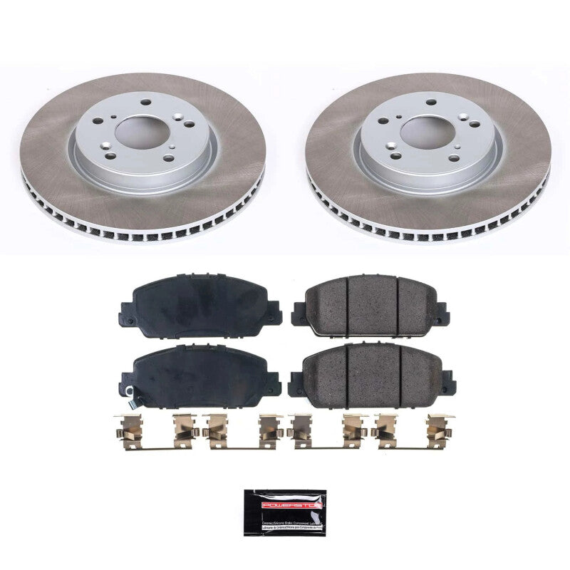 Power Stop 13-22 Honda Accord Front Semi-Coated Rotor Kit PowerStop