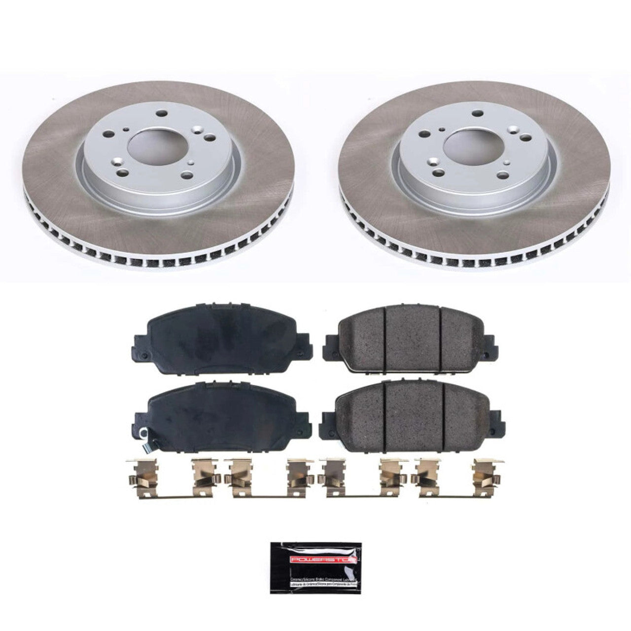Power Stop 13-17 Honda Accord Front and Rear Semi-Coated Rotor Kit