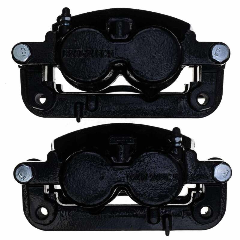 Power Stop 08-20 Cadillac Escalade Front Black Caliper - Pair w/Bracket PowerStop