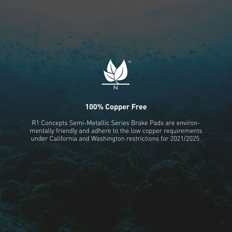 R1 90-96 Mercury Tracer Rear Semi Met Brake Pads