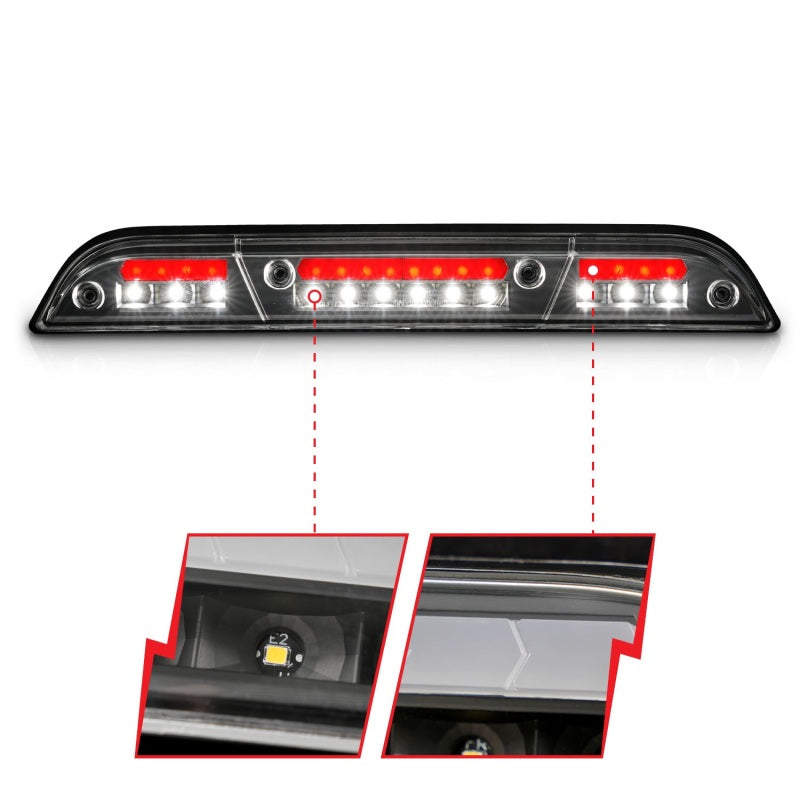 ANZO 15-20 Ford F-250 - F-550 LED Third Brake Light - Black Housing/Clear Lens ANZO