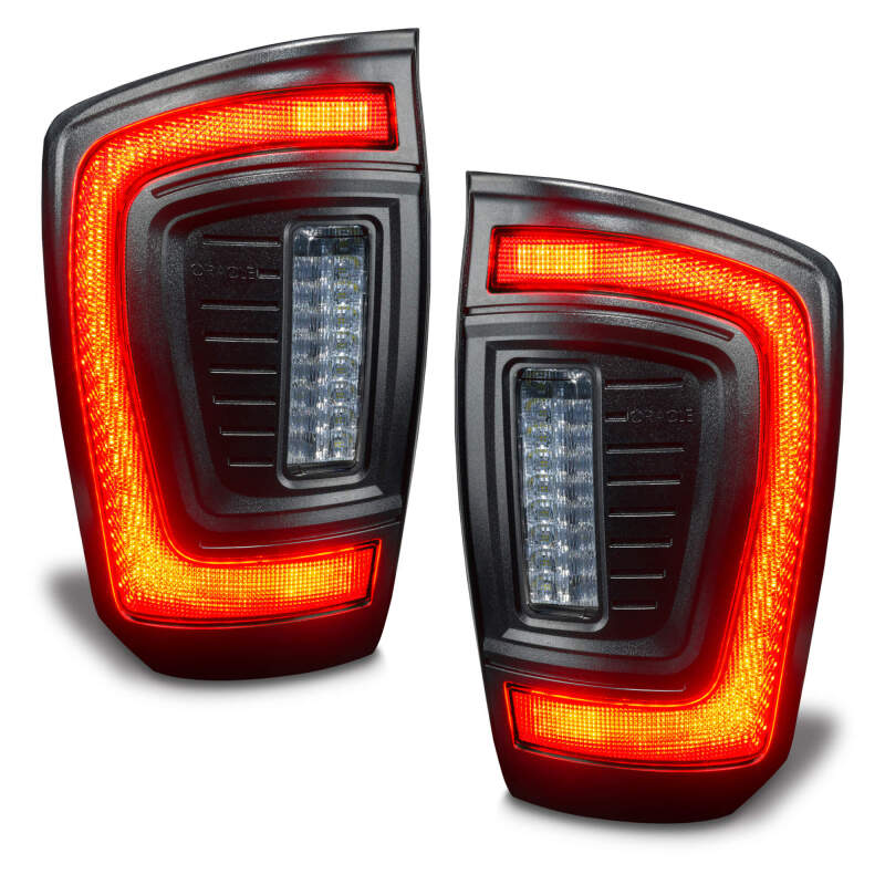 Oracle Lighting 16-23 Gen 3 Toyota Tacoma Black Series Flush Style LED Tail Lights