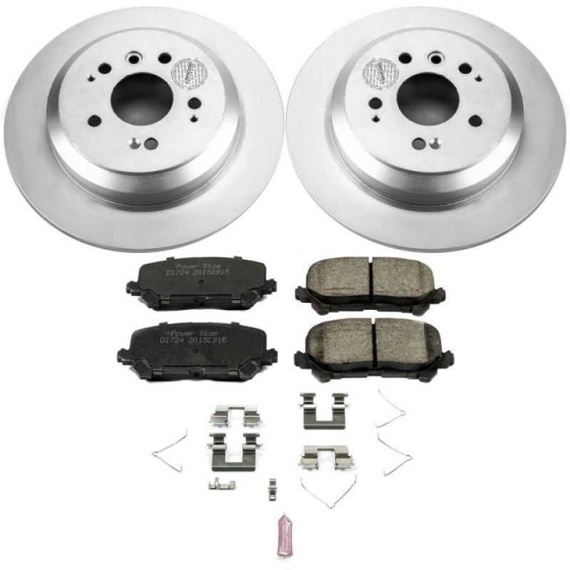 Power Stop 16-19 Honda Pilot Rear Z17 Evolution Geomet Coated Brake Kit PowerStop