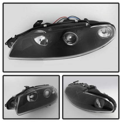 Spyder Mitsubishi Eclipse 97-99 Projector Headlights LED Halo Black High H1 Low H1 PRO-YD-ME97-HL-BK SPYDER