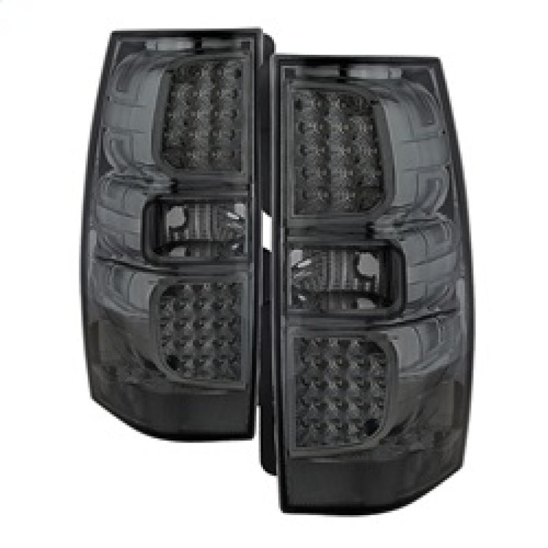 Xtune Chevy Suburban/GMC Yukon/Yukon Denali 07-14 LED Tail Lights Smoked ALT-JH-CSUB07-LED-G2-SM SPYDER