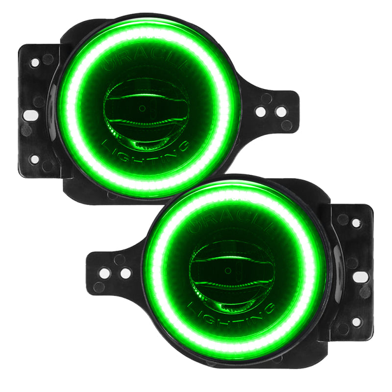 Oracle Jeep Wrangler JL/Gladiator JT Sport High Performance W LED Fog Lights - Green