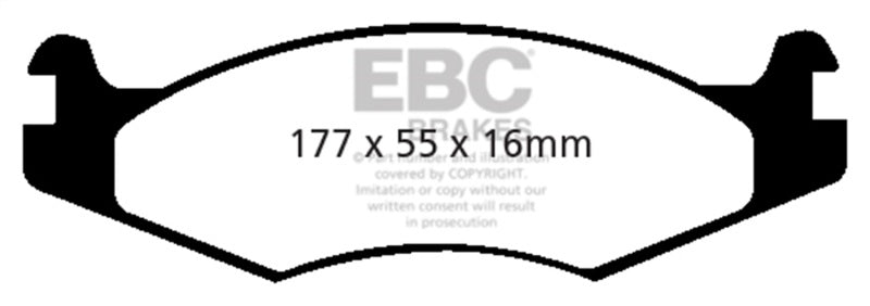 EBC YellowStuff Front Brake Pads - DP41785R EBC