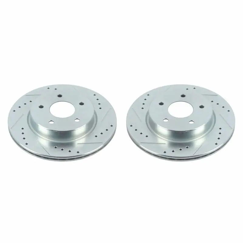 Power Stop 18-19 Nissan Leaf Rear Evolution Drilled & Slotted Rotors - Pair PowerStop
