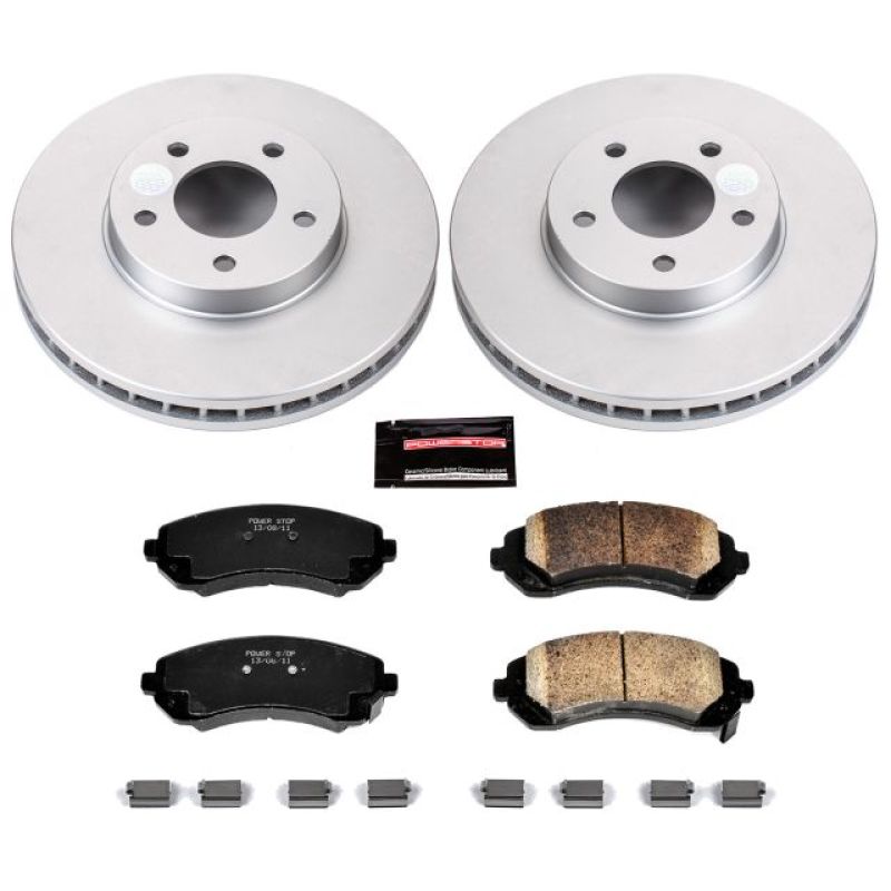 Power Stop 02-06 Buick Rendezvous Front Z17 Evolution Geomet Coated Brake Kit PowerStop