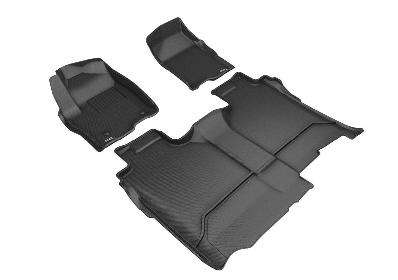 3D MAXpider KAGU 1st & 2nd Row Mats for GMC Sierra 1500 Crew Cab 2019-2026 - L1GM03501509