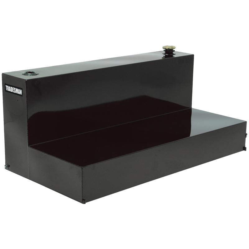 Tradesman Steel L-Shape Liquid Storage Tank (Full Size) - Black Tradesman