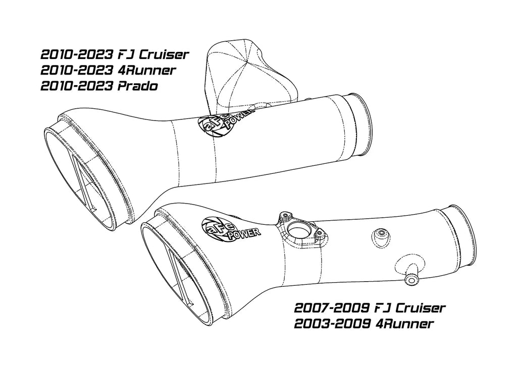 aFe 2003-2024 Toyota 4Runner / FJ / Prado Momentum GT Cold Air Intake System w/ Pro DRY S Filter - 50-70095D