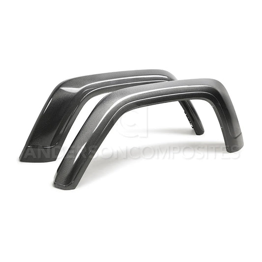 Anderson Composites 20-23 Jeep Gladiator (JT) Carbon Rear Fender Flares AC-FLR19JPJT-R