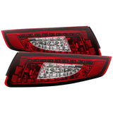 Spyder Porsche 997 05-08 LED Tail Lights Red Clear ALT-YD-P99705-LED-RC