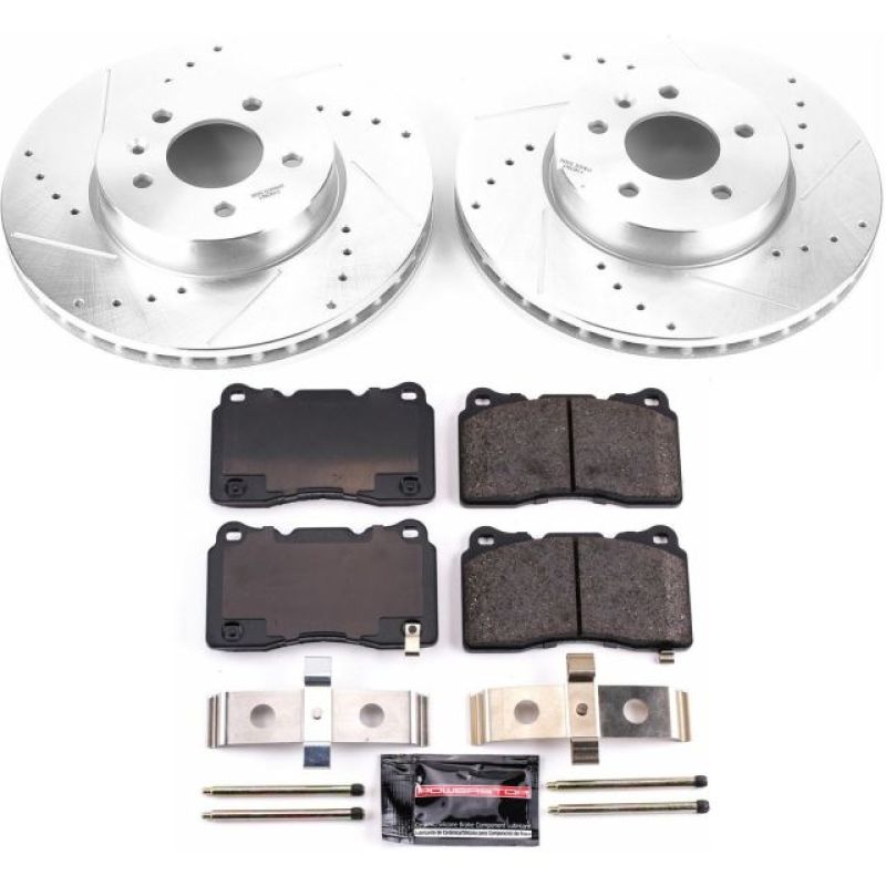 Power Stop 13-18 Cadillac ATS Front Z23 Evolution Sport Brake Kit PowerStop