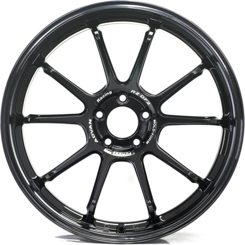 Advan YAF9K25ETB RZ-DF2 19x10.0 +25 5x114.3 Racing Titanium Black Wheel