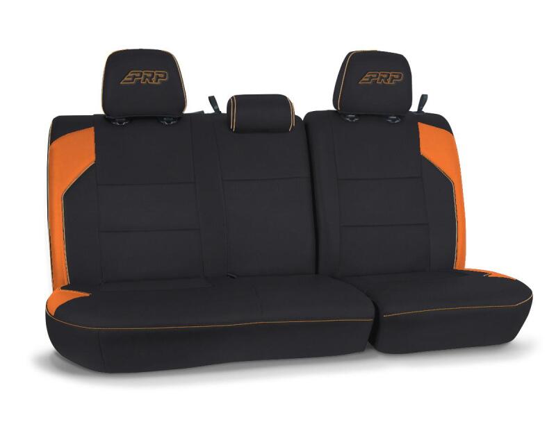 PRP 16-23 Toyota Tacoma Rear Bench Cover - Black/Orange B054-05