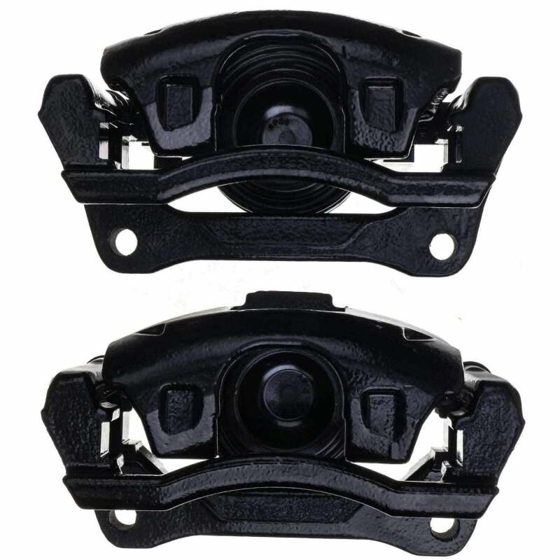 Power Stop 08-16 Chrysler Town & Country Front Black Caliper - Pair w/Bracket