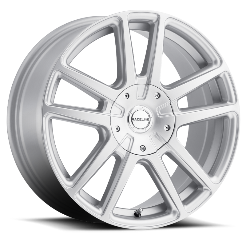 Raceline 145S Encore 17x7.5in / 4x100/4x108 BP / 40mm Offset / 72.62mm Bore - Gloss Silver Wheel