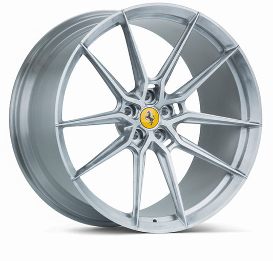 Vossen x Novitec NF9 21x9.5 ET:33 Brushed - Gloss Clear Ferrari F12 Front Wheel