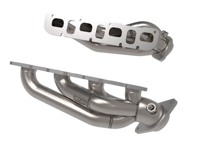 aFe 21-22 Jeep Wrangler 392 Twisted Steel Header 1-7/8 IN to 2-3/4 IN 304 w/ Raw Finish aFe