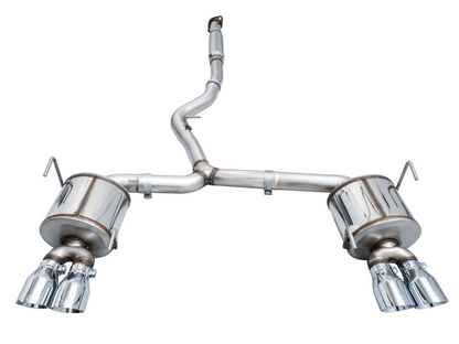 AWE Tuning 2022+ VB Subaru WRX Touring Edition Exhaust - Chrome Silver Tips AWE Tuning