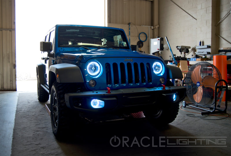 Oracle Jeep Wrangler JK 07-17 LED Waterproof Halo Kit - White ORACLE Lighting